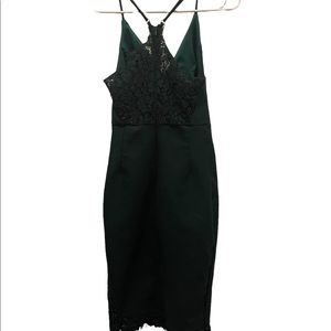 Dark Green Cocktail Dress - Size XS